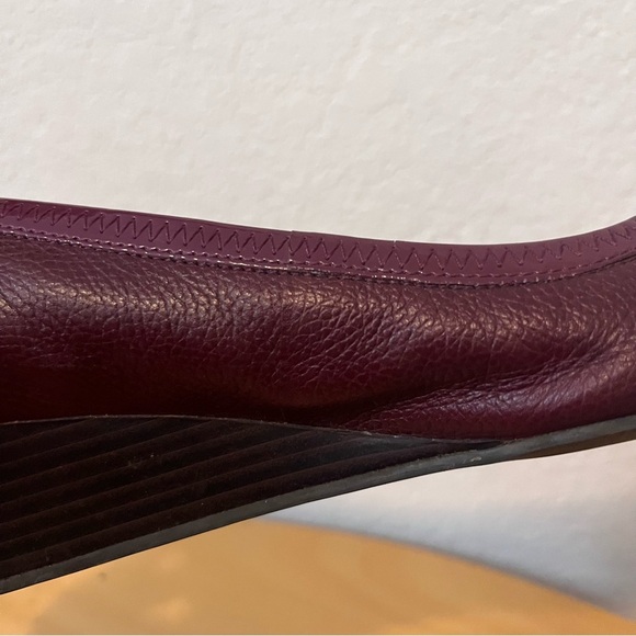 Cole Haan Tali Wedges Burgundy Size 8 - Picture 12 of 12